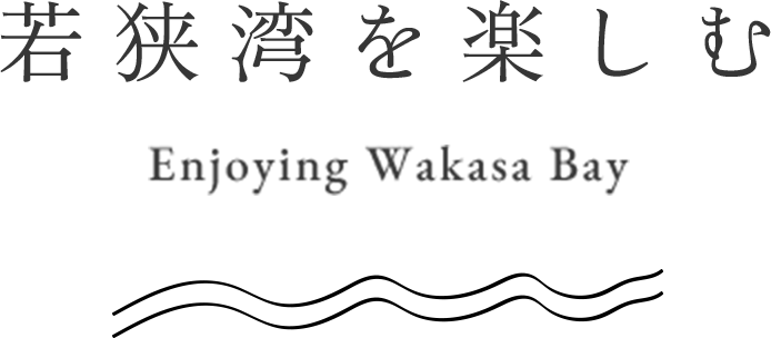 若狭湾を楽しむ Enjoying Wakasa Bay